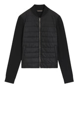 Jacken & Mäntel HUGO BOSS BLACK Wasserabweisende Hybrid-Jacke mit wattierter Vorderseite Schwarz (001)