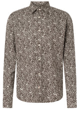 Produktbild 1 von JOOP! Jeans Hemd Hanson mit foralem Muster in Braun.