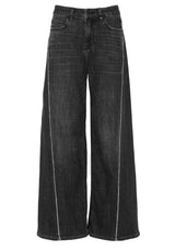 Jeans ELIAS RUMELIS Jeans mit Glitzersteinen an der Naht Schwarz (1387)