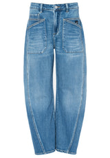 Jeans ELIAS RUMELIS Jeans mit aufgesetzten Taschen Blau (1352)