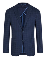 Sakkos DANIEL HECHTER Jersey-Sakko Blau (680)