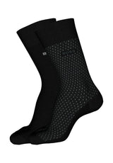 Bodywear HUGO BOSS BLACK 2er-Pack Socken Minipattern Schwarz (001)