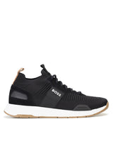 Schuhe HUGO BOSS BLACK Sneaker Titanium_Runn Grau (014)