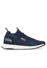 Schuhe HUGO BOSS BLACK Sneaker Titanium_Runn Blau (401)