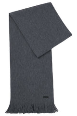 Schals & Tücher HUGO BOSS BLACK Schal Albas mit Fransen Grau (030) ONESIZE