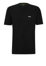 Jersey HUGO BOSS GREEN T-Shirt Tee V Schwarz (001)