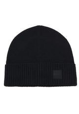 Mützen & Caps HUGO BOSS ORANGE Mütze Akaio aus Woll-Mix Schwarz (001) ONESIZE