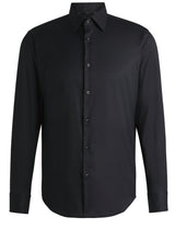 Hemden HUGO BOSS BLACK Hemd P-Joe-Kent Schwarz (001)