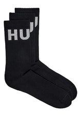 Bodywear HUGO 3er Pack Socken mit Logo-Bund Schwarz (001)