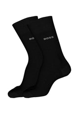 Bodywear HUGO BOSS BLACK Zweierpack Socken in regulärer Länge aus Bambusfaser-Mix Schwarz (001)