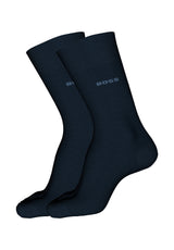 Bodywear HUGO BOSS BLACK Zweierpack Socken in regulärer Länge aus Bambusfaser-Mix Blau (401)