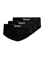 Bodywear HUGO BOSS BLACK Dreier-Pack Slips BOSS ONE Schwarz (001)
