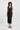 Kleider HUGO BOSS BLACK Kleid Drumialda aus Schurwolle mit Leder-Oberteil