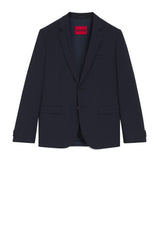 Sakkos HUGO Extra Slim-Fit Sakko aus Woll-Mix Blau (405)