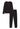 Bodywear HUGO Pyjama mit roten Logo-Labels Schwarz (001)