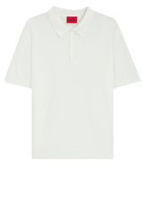 Pullover & Strickjacken HUGO Strick-Poloshirt San Peter-CV Weiß (102)