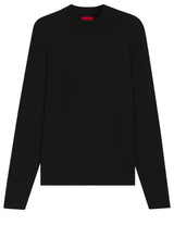 Pullover & Strickjacken HUGO Pullover San Marc in schamler Passform Schwarz (001)