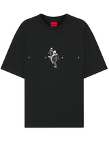 Jersey HUGO T-Shirt Dollo Schwarz (001)