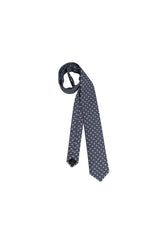 Krawatten, Einstecktücher & Fliegen HUGO BOSS BLACK Krawatte aus Seiden-Leinen-Jacquard Blau (436) ONESIZE