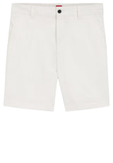 Hosen HUGO Shorts Genar aus Stretch-Baumwolle Weiß (102)