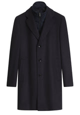 Jacken & Mäntel HUGO BOSS BLACK Wollmantel Hyde mit Stepp-Inlay Blau (405)