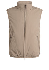 Produktbild 1 von HUGO BOSS BLACK Weste Calinus mit matter Oberfläche in Beige.