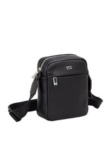 Produktbild 1 von HUGO BOSS BLACK Umhängetasche Ray mit Metall-Logo in Schwarz.