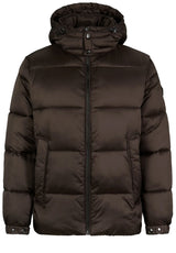 Produktbild 1 von JOOP Steppjacke Maddow mit abnehmbarer Kapuze in Braun.
