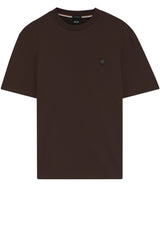 Produktbild 1 von HUGO BOSS BLACK T-Shirt Taut aus merzerisierter Baumwolle  in Braun.