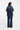 Jeans HUGO BOSS ORANGE Kleid aus blauem Denim mit Johnny-Kragen