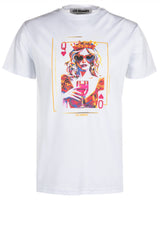 Jersey Les Hommes T-Shirt mit buntem Print Weiß (10000)