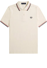 Jersey FRED PERRY Poloshirt aus Baumwollpiqué Beige (Z08)