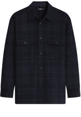 Produktbild 1 von HUGO BOSS BLACK Overshirt Cruz mit Karomuster in Blau.