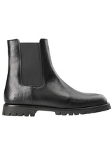 Schuhe COPENHAGEN Boot CPH850M mit Lammfell-Futter Schwarz (GRAINY LEATHER TEDDY BLACK)