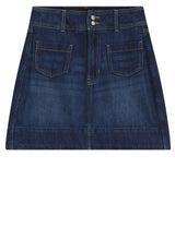 Röcke HUGO BOSS ORANGE Jeansrock c_mini_skirt Blau (405)