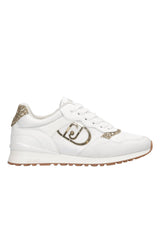 Schuhe LIU.JO Sneaker mit Glitzer Applikationen Weiß (BIS-SNE)