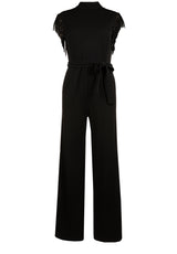 Kleider ANA ALCAZAR Jumpsuit mit glitzernden Fransen Schwarz (100)