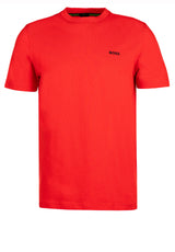 Produktbild 1 von HUGO BOSS GREEN T-Shirt Logo-Detail in Rot.