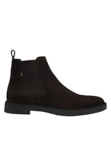 Schuhe HUGO BOSS BLACK Chelsea Boots Calev aus Veloursleder Braun (201)