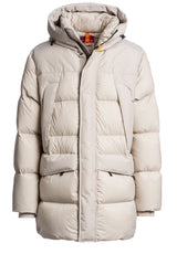 Produktbild 1 von PARA JUMPERS Daunenmantel Shedir mit Vordertaschen in Off-White.