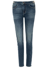 Produktbild 1 von ELIAS RUMELIS Jeans mit goldenem Logo-Element  in Blau.