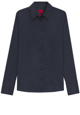 Produktbild 1 von HUGO Bluse The Fitted Shirt mit Spitzkragen in Blau.