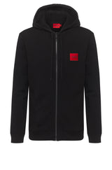 Sweat HUGO Sweatjacke Daple Schwarz (001)
