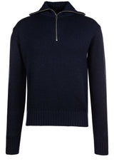 Pullover & Strickjacken BALDESSARINI Pullover mit Troyer-Kragen Blau (6300)