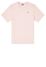 Jersey DIESEL T-Shirt mit Logo-Patch Rosa (33L)