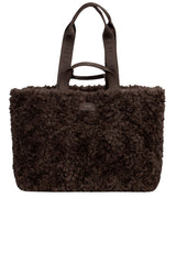 Taschen HUGO BOSS BLACK Shopper Palmah aus Teddy-Kunstfell Braun (208) ONESIZE