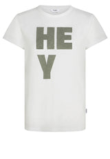 Jersey PENN&INK N.Y T-Shirt mit Frontprint Weiß (05-815)