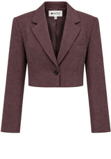 Produktbild 1 von IYITO Blazer mit verkürzter Länge in Braun.