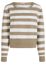 Produktbild 1 von PENN&INK N.Y Strickpullover mit Streifen in Braun.