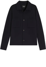 Produktbild 1 von HUGO BOSS BLACK Overshirt Carper aufgesetzter Brusttasche in Blau.